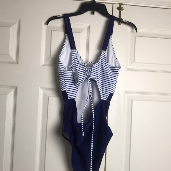 B2prity Women's Monokini Front Cross One Piece Swimsuits Tummy Control Size M - Picture 6 of 11